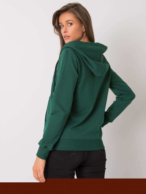 Ciemnozielona bluza z kapturem Sachi RUE PARIS