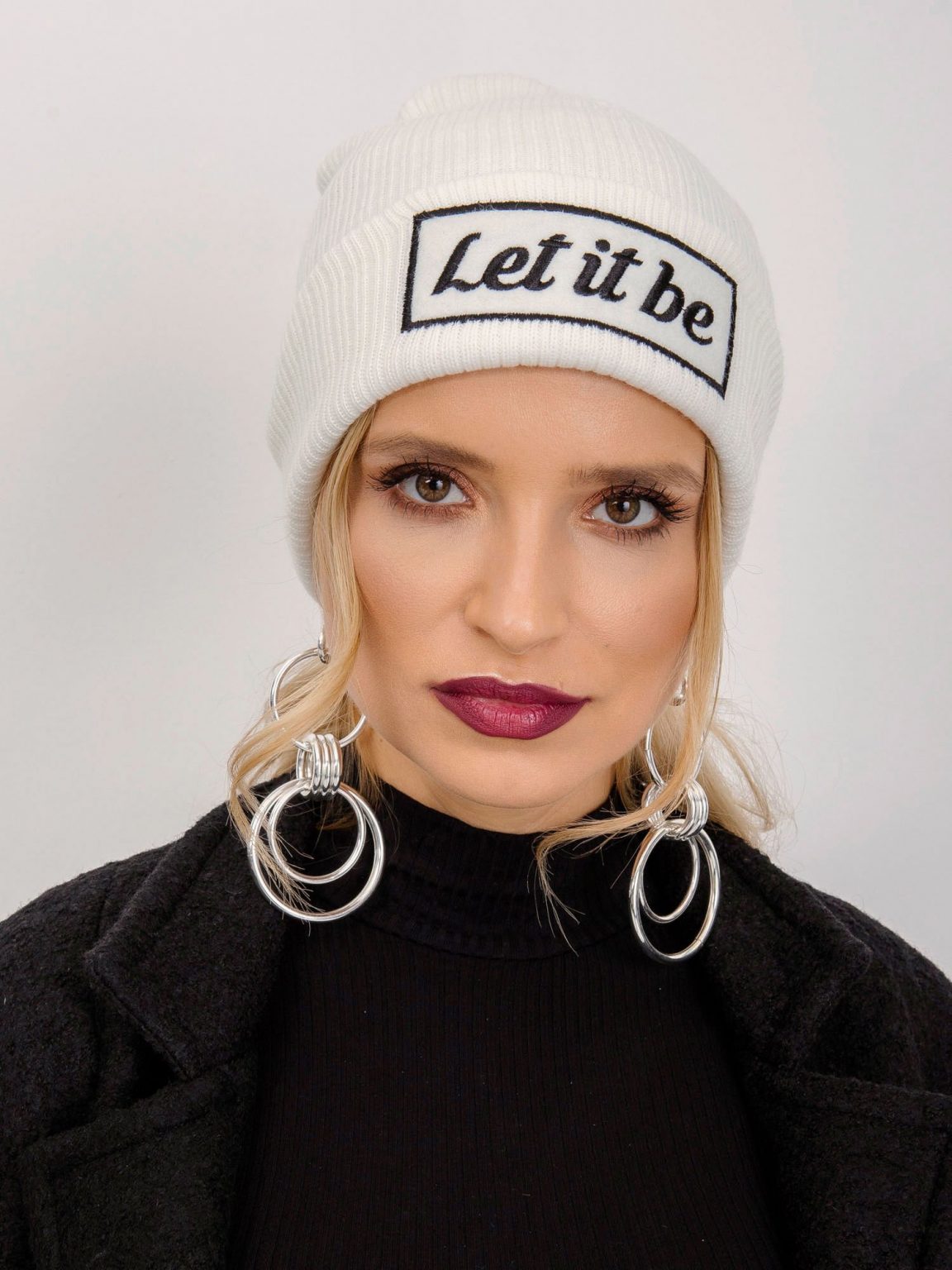 BSL Ecru czapka damska