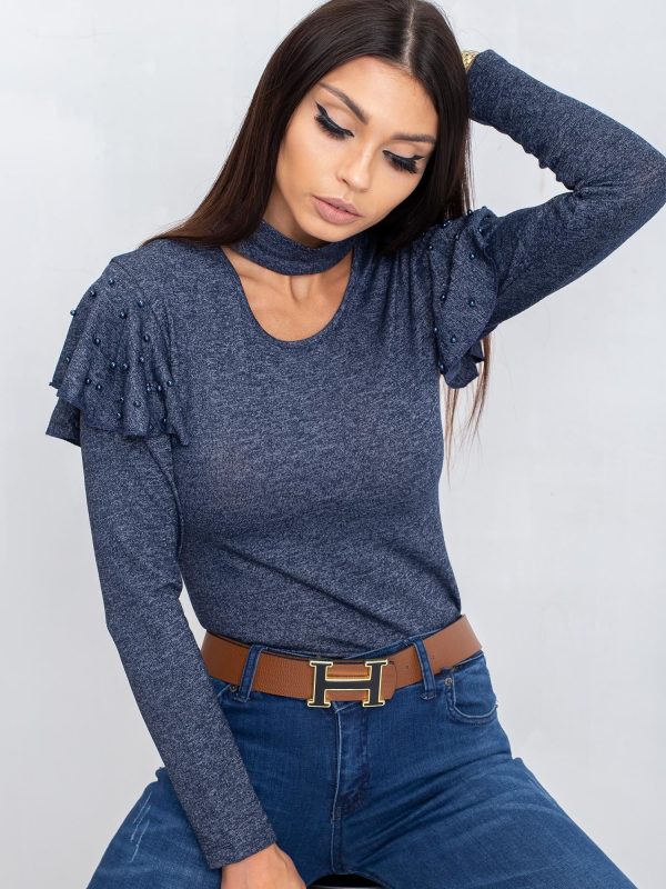 Granatowa bluzka Everly