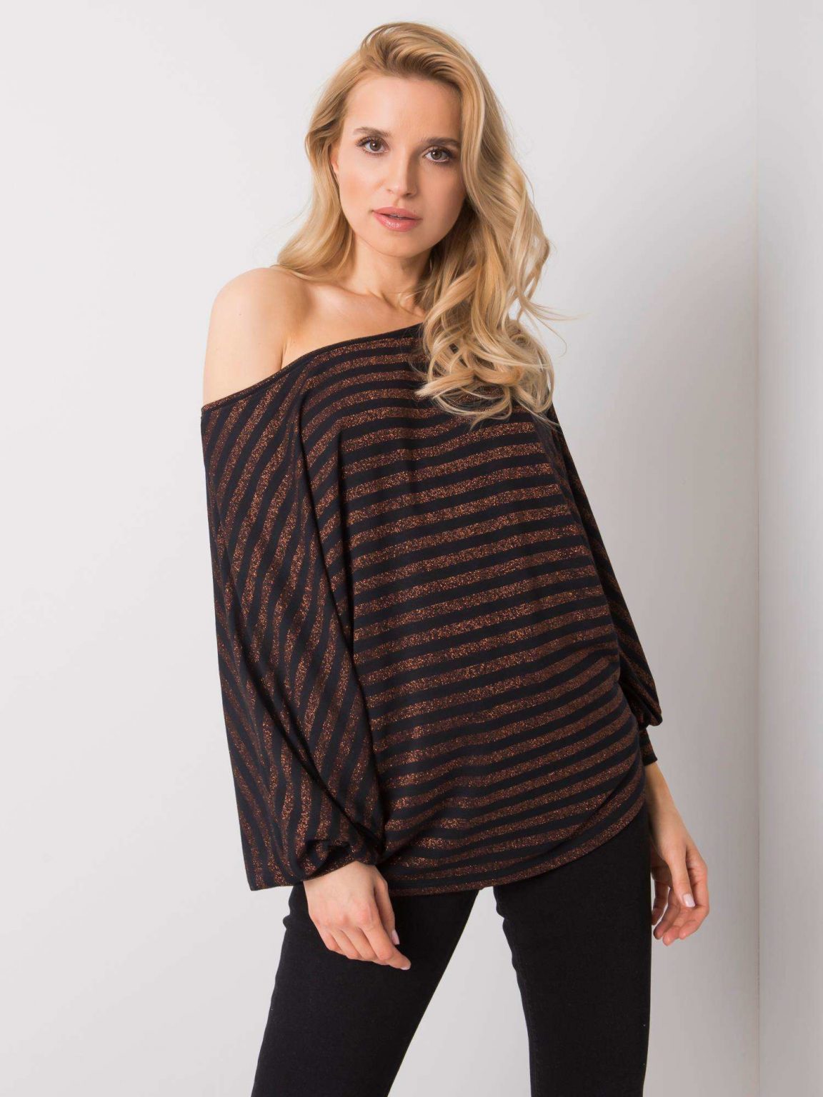 Czarna bluzka oversize Duna RUE PARIS