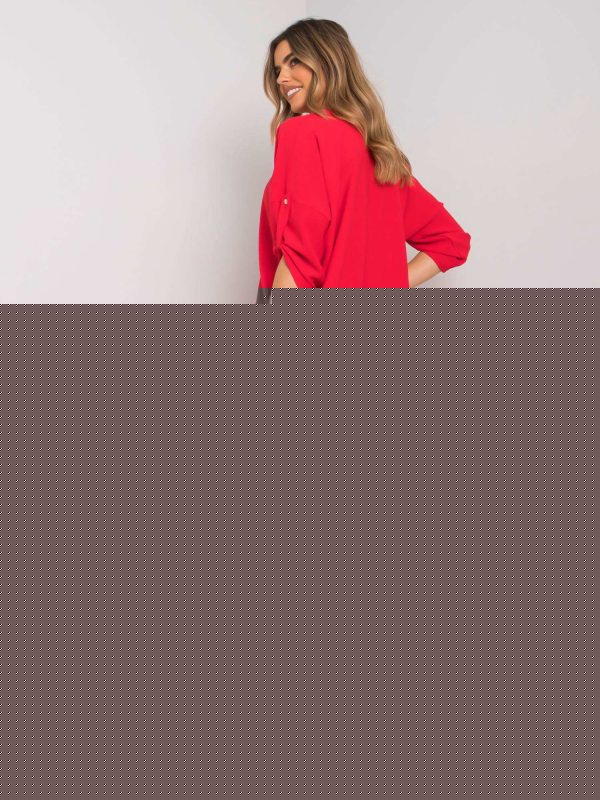 Czerwona luźna sukienka Dorsey