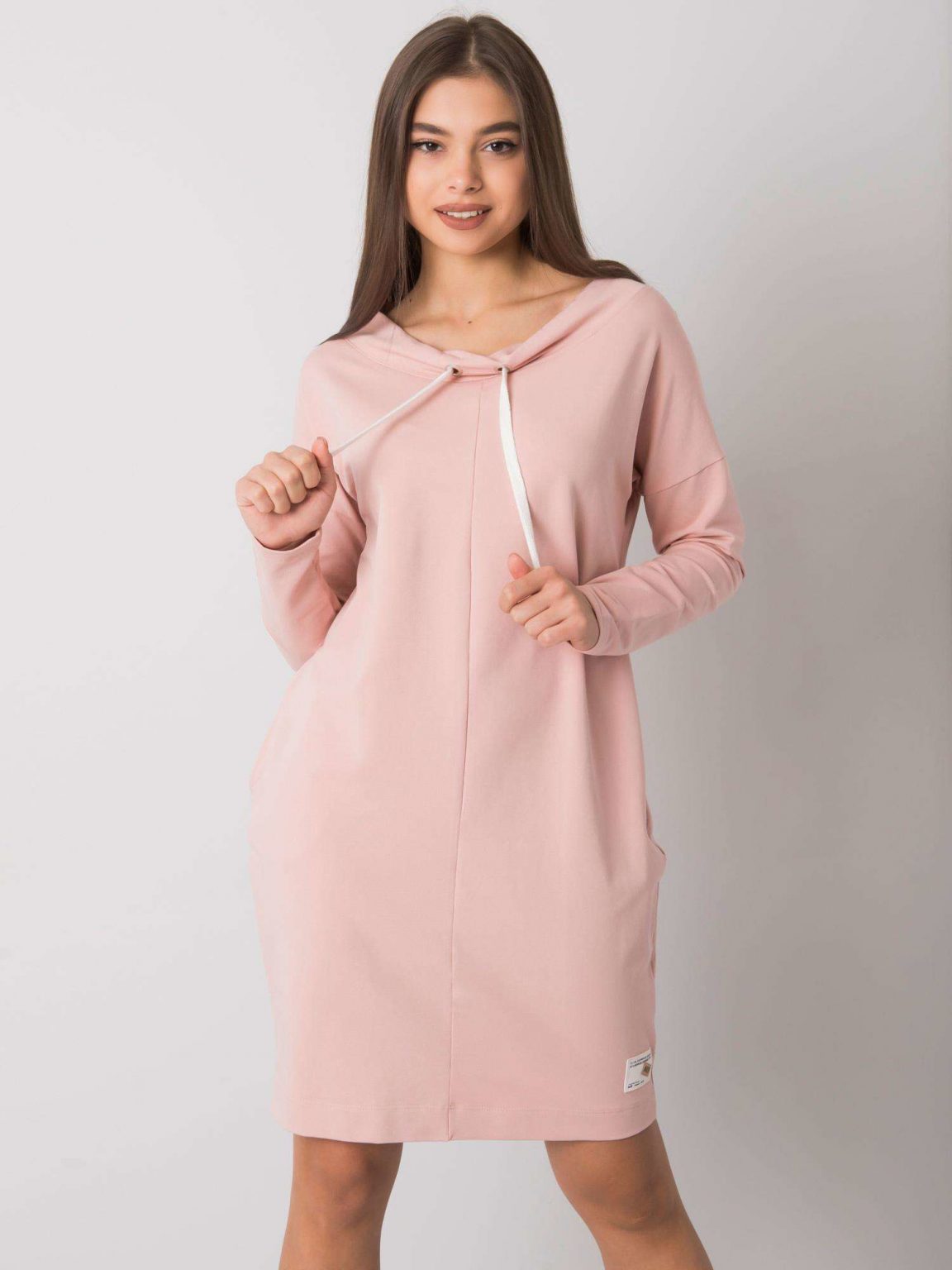 Brudnoróżowa sukienka Meriden