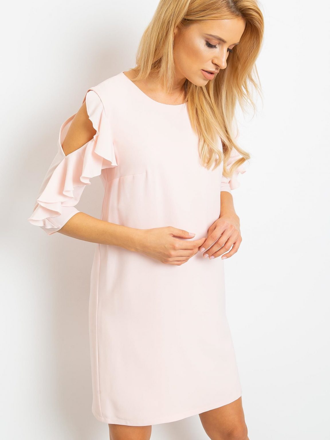 Brzoskwiniowa sukienka Brilliance