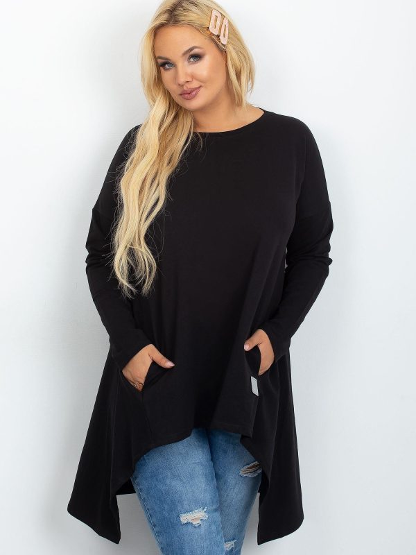 Czarna tunika plus size Andrea