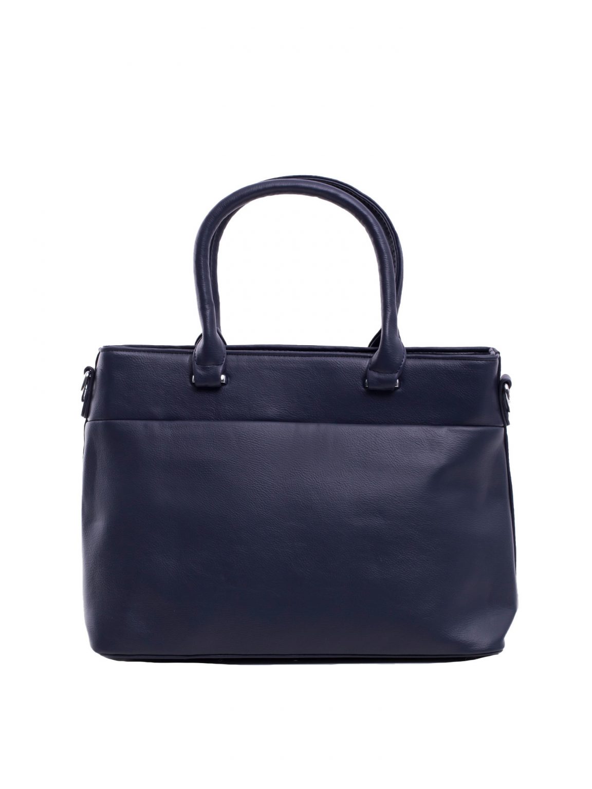 Granatowa torba city bag z odpinanym paskiem