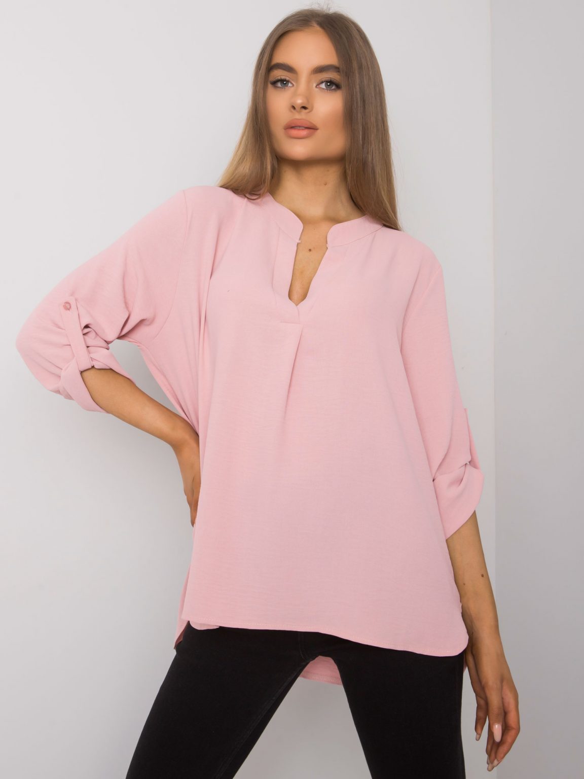 Jasnoróżowa bluzka oversize Portland