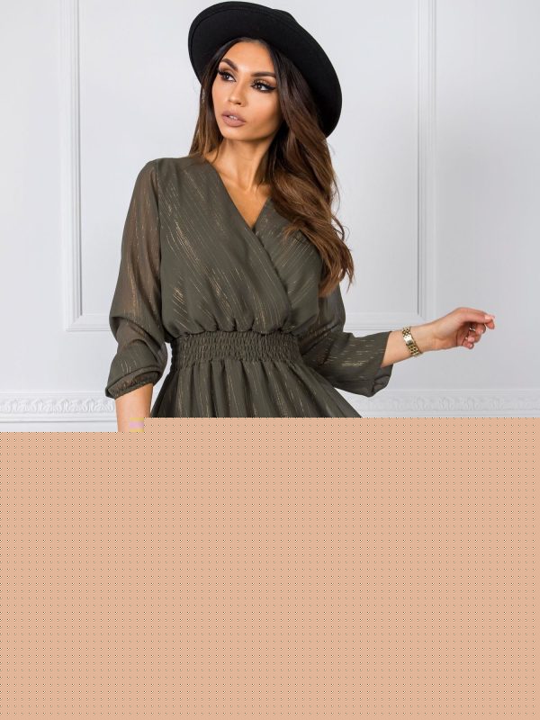 Khaki sukienka Cammy RUE PARIS