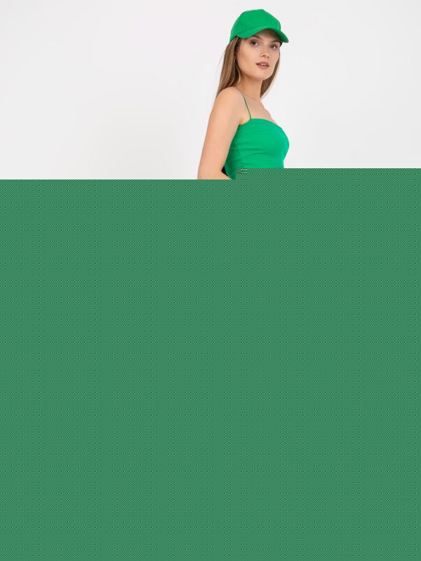 Zielone dresowe szorty basic high waist