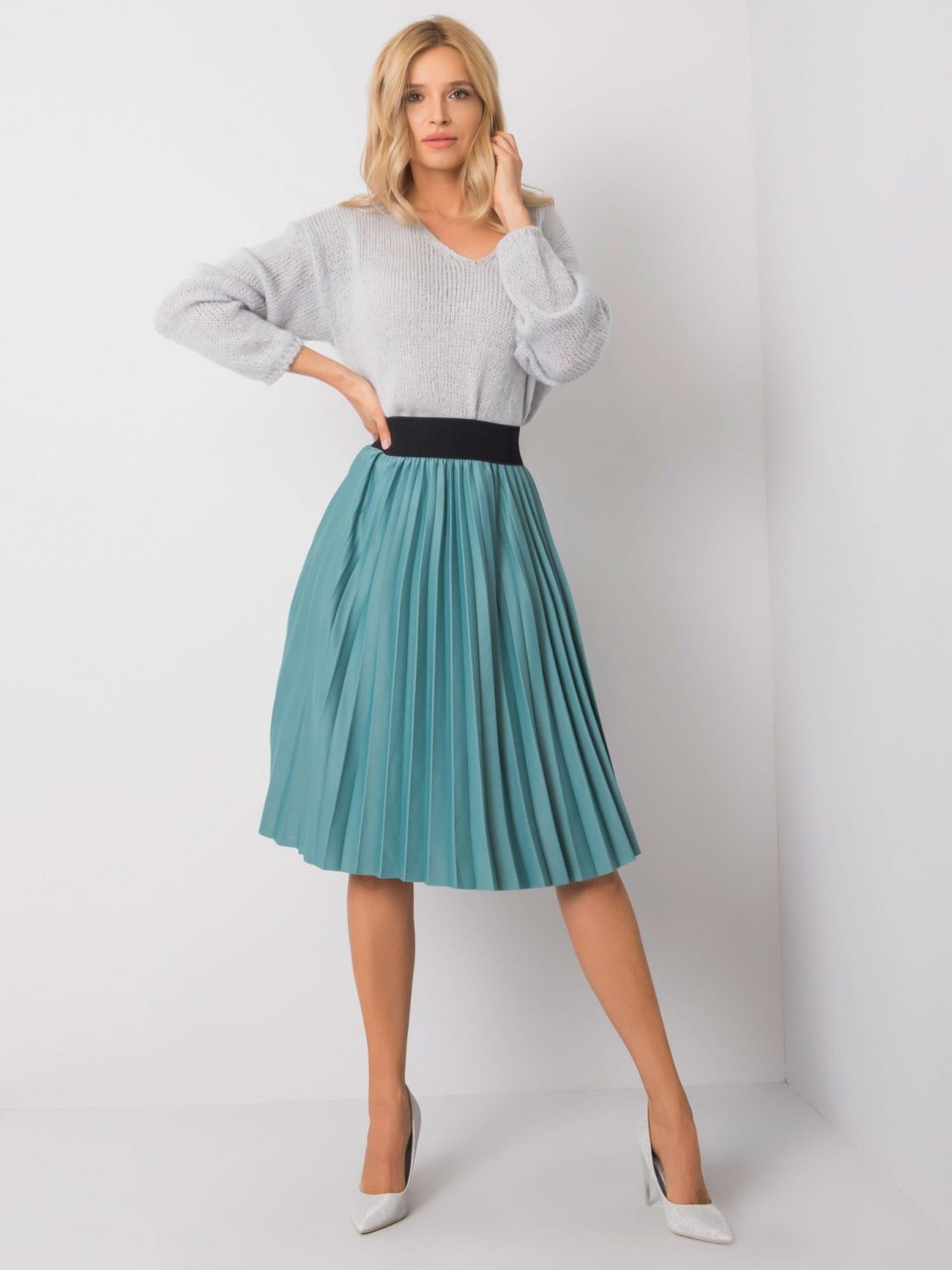 Turkusowa spódnica Frilly