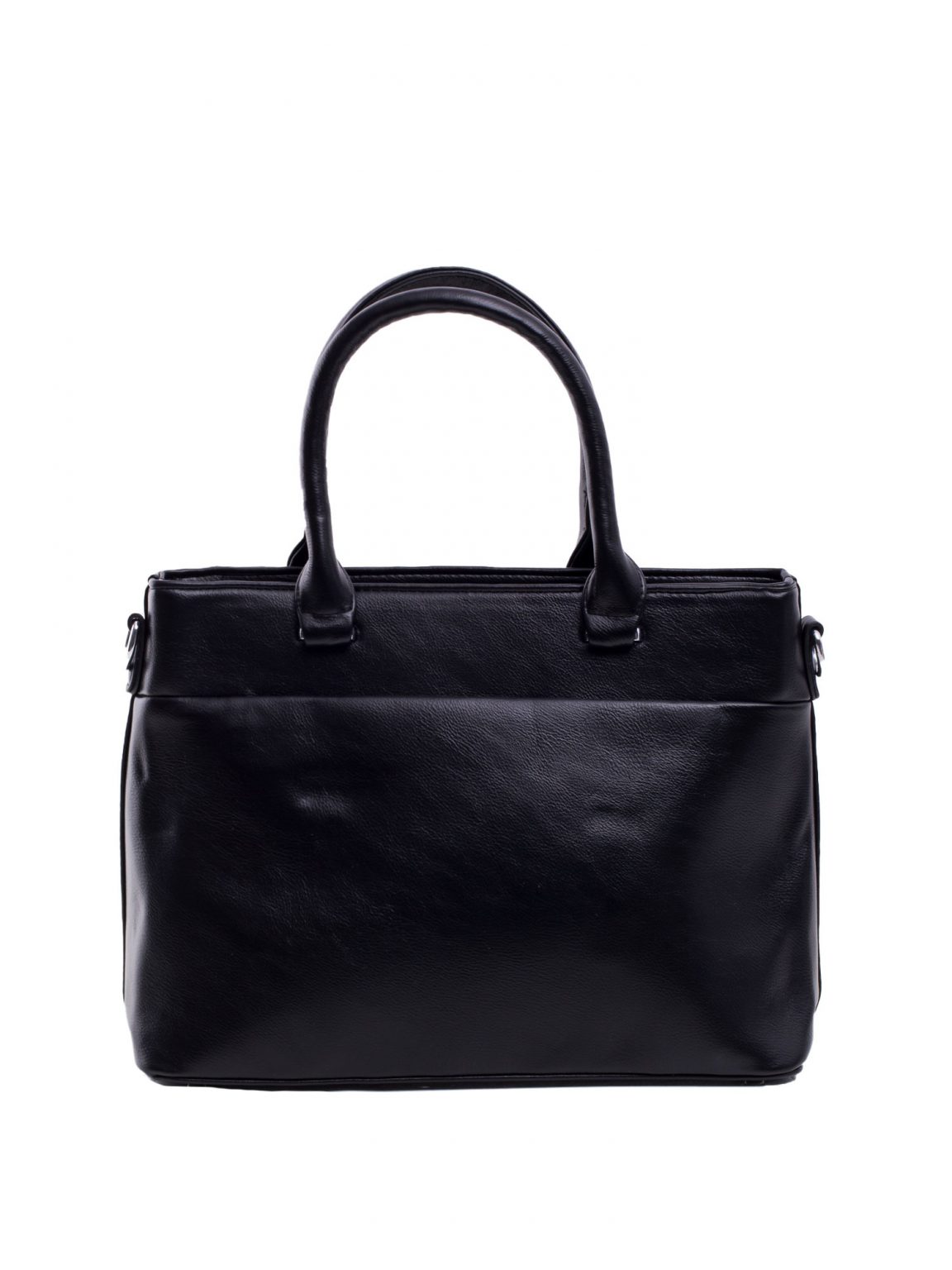 Czarna torba city bag z odpinanym paskiem