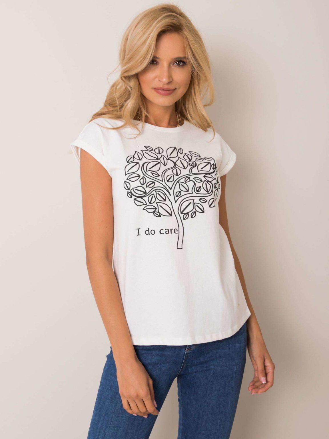 Ecru t-shirt Sandy NIE ZNASZ MNIE