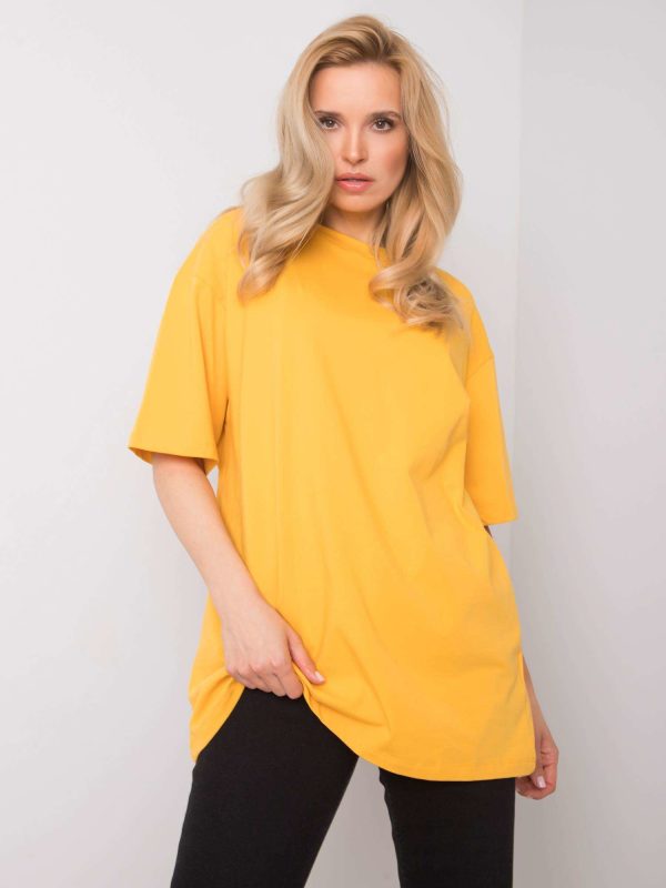 Ciemnożółty t-shirt Juliet RUE PARIS