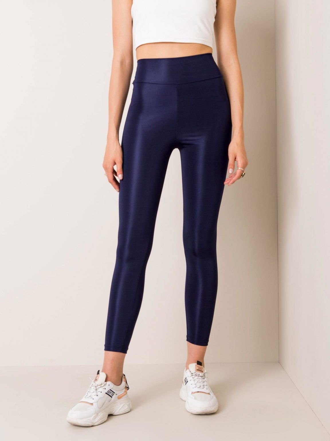 Granatowe legginsy Funky RUE PARIS