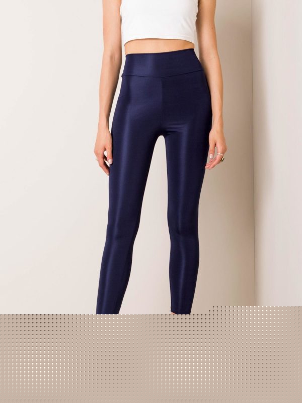 Granatowe legginsy Funky RUE PARIS