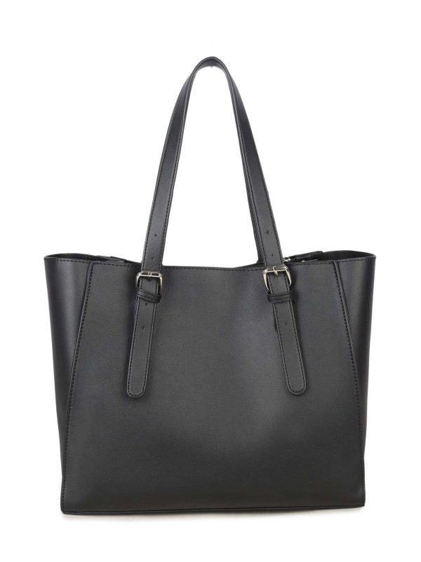 Czarna torba shopper LUIGISANTO