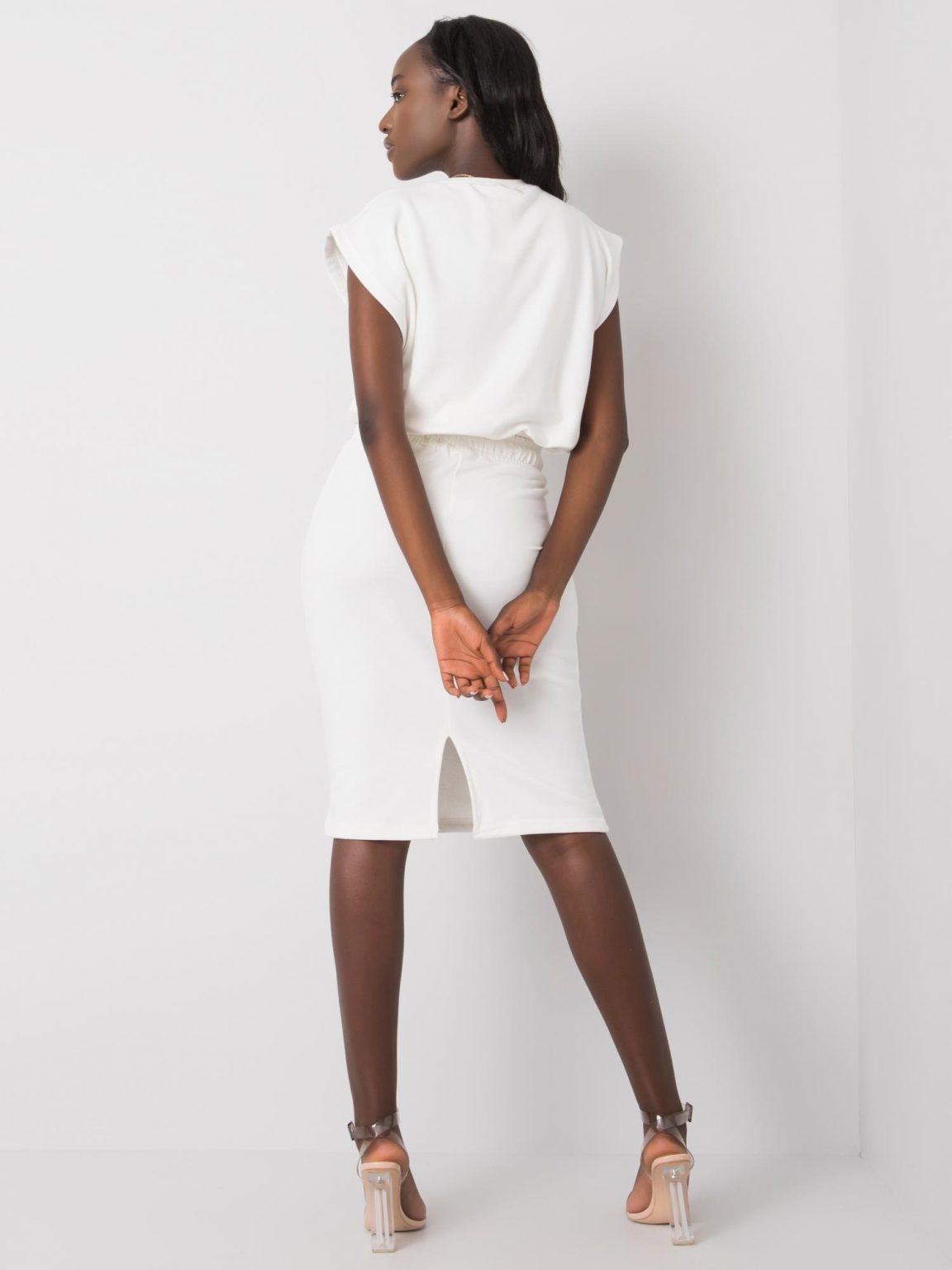 Ecru damski komplet bawełniany Schelda