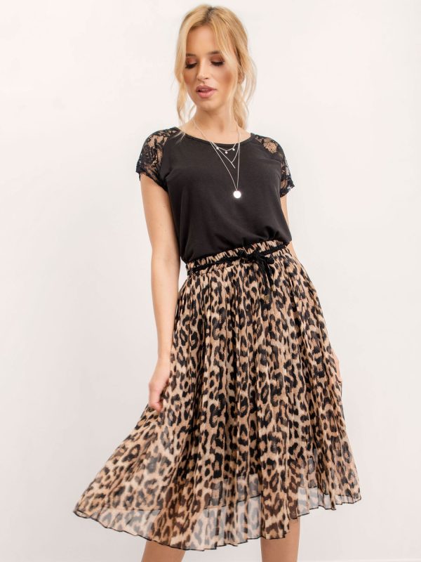 RUE PARIS Beżowa spódnica Luxe