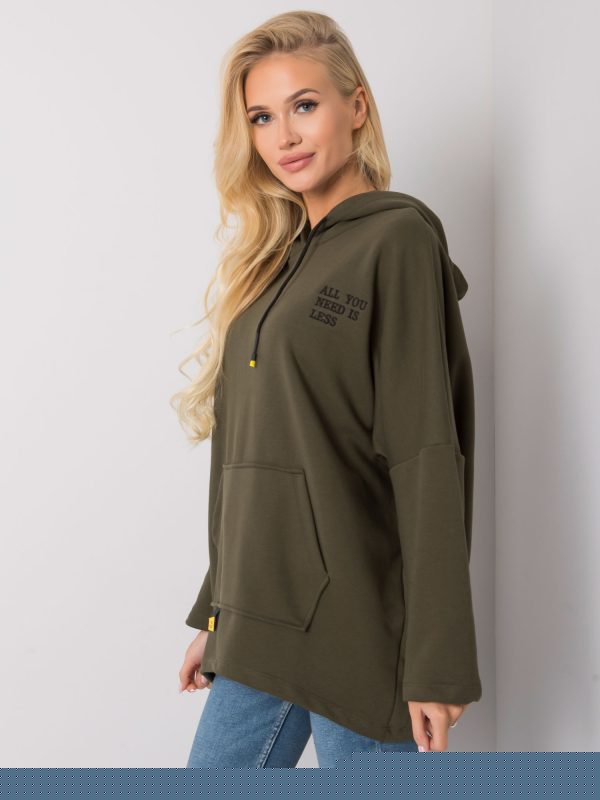Khaki bluza z kapturem Laylla