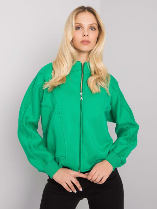 Zielona bluza bez kaptura Emma