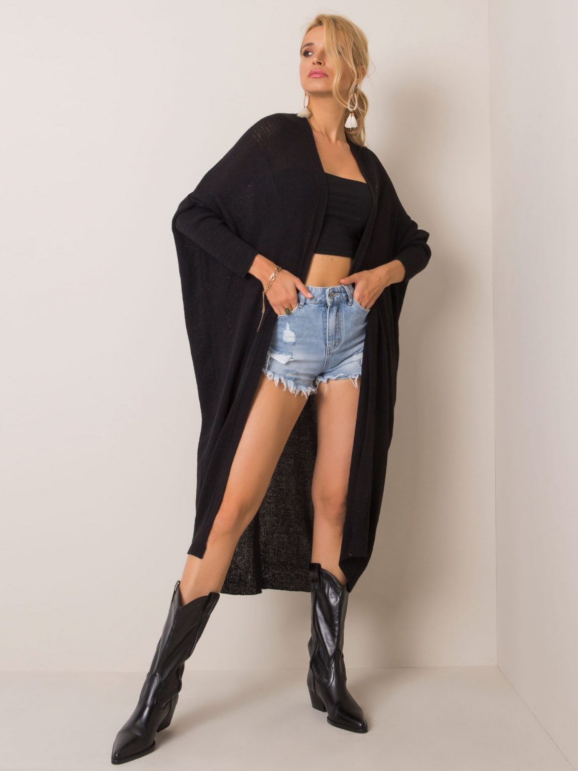 Czarny sweter Sophia RUE PARIS