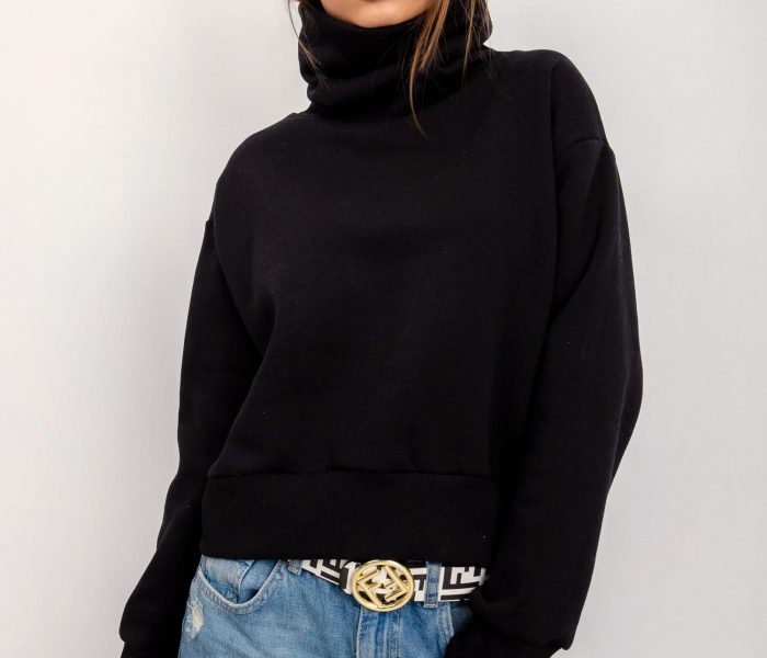 Hurtownia RUE PARIS Czarna bluza Charm