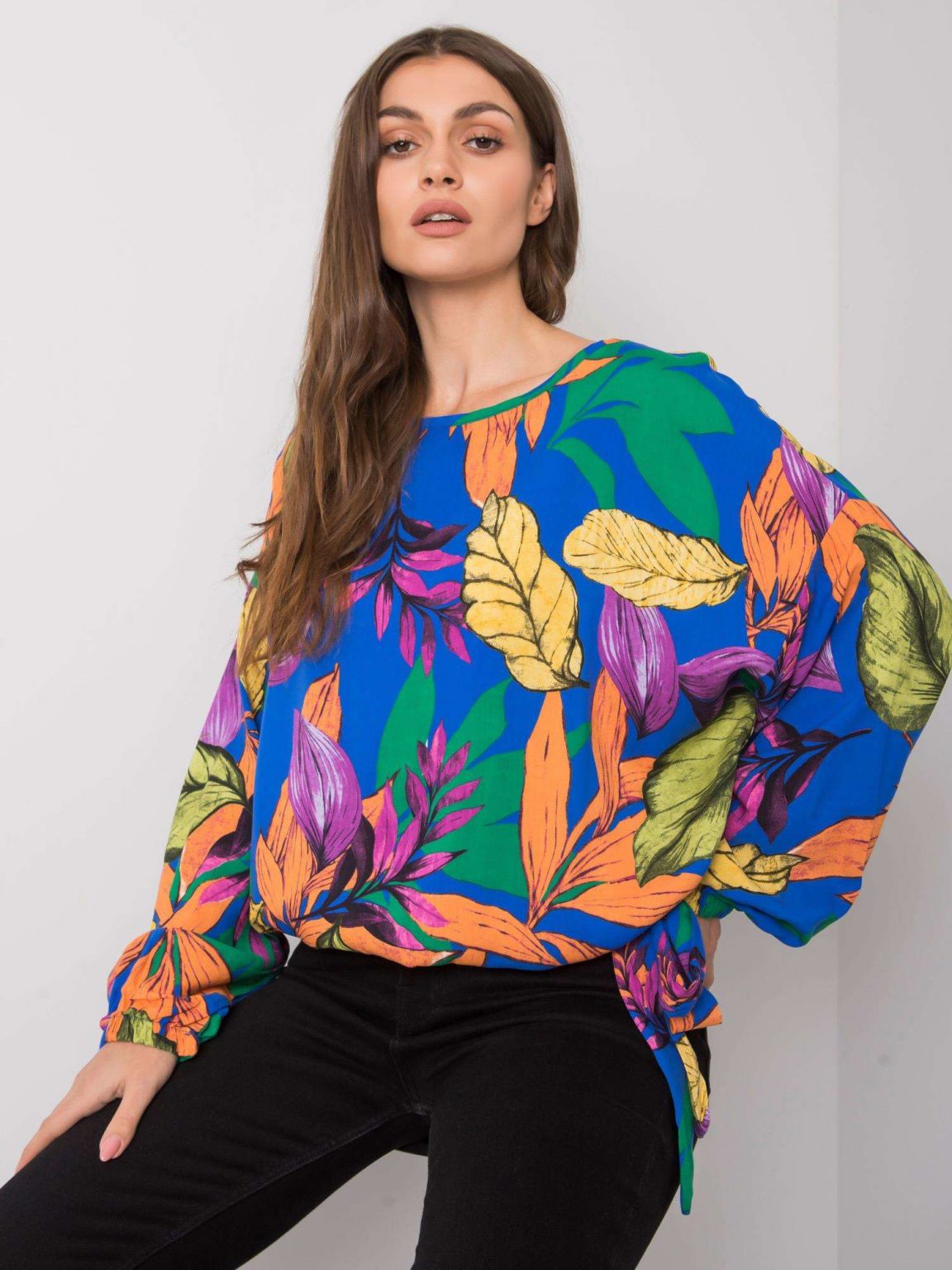Niebieska bluzka oversize Ainara