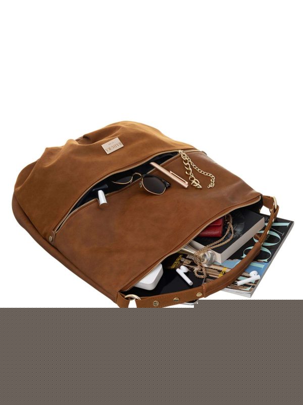 Camelowa torba z eko skóry BADURA