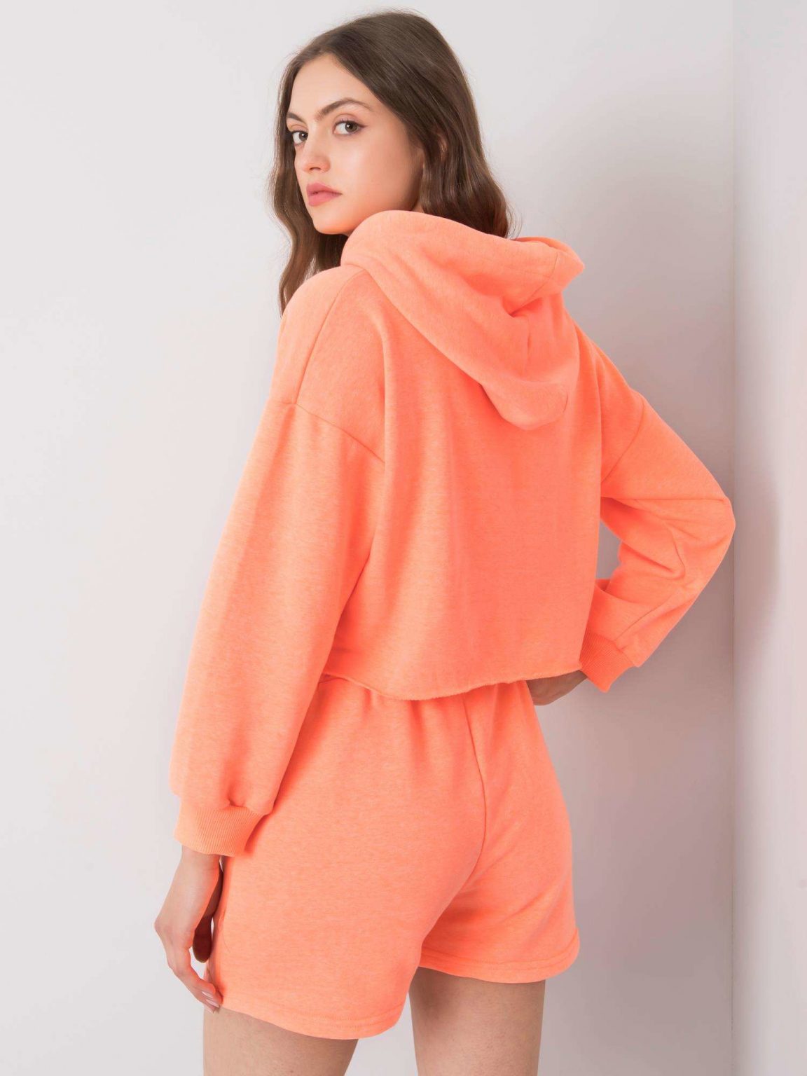 Fluo pomarańczowy komplet casualowy Emola