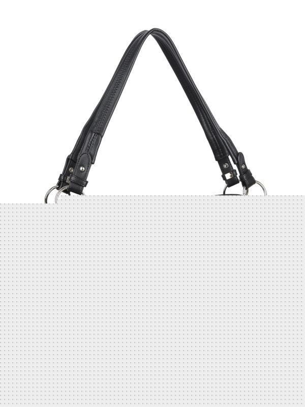 Czarna torba z ekoskóry LUIGISANTO