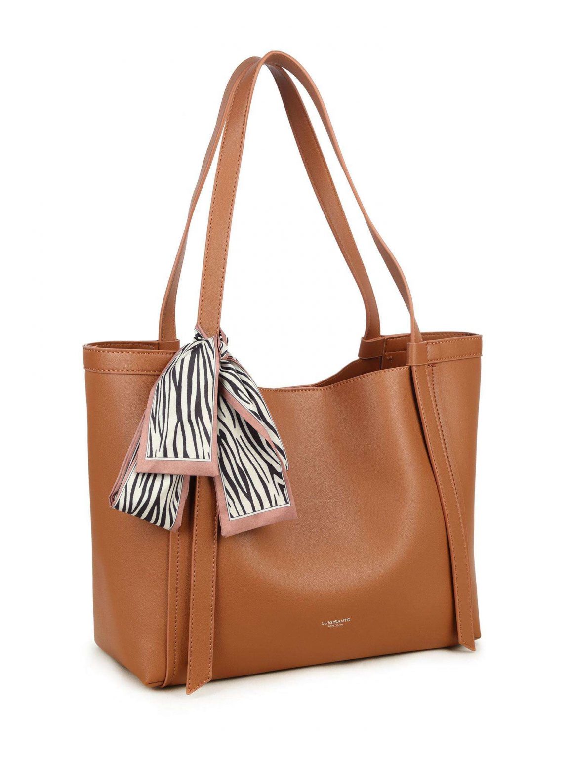 Brązowa torba z apaszką LUIGISANTO