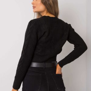 Czarny sweter rozpinany Aristide RUE PARIS