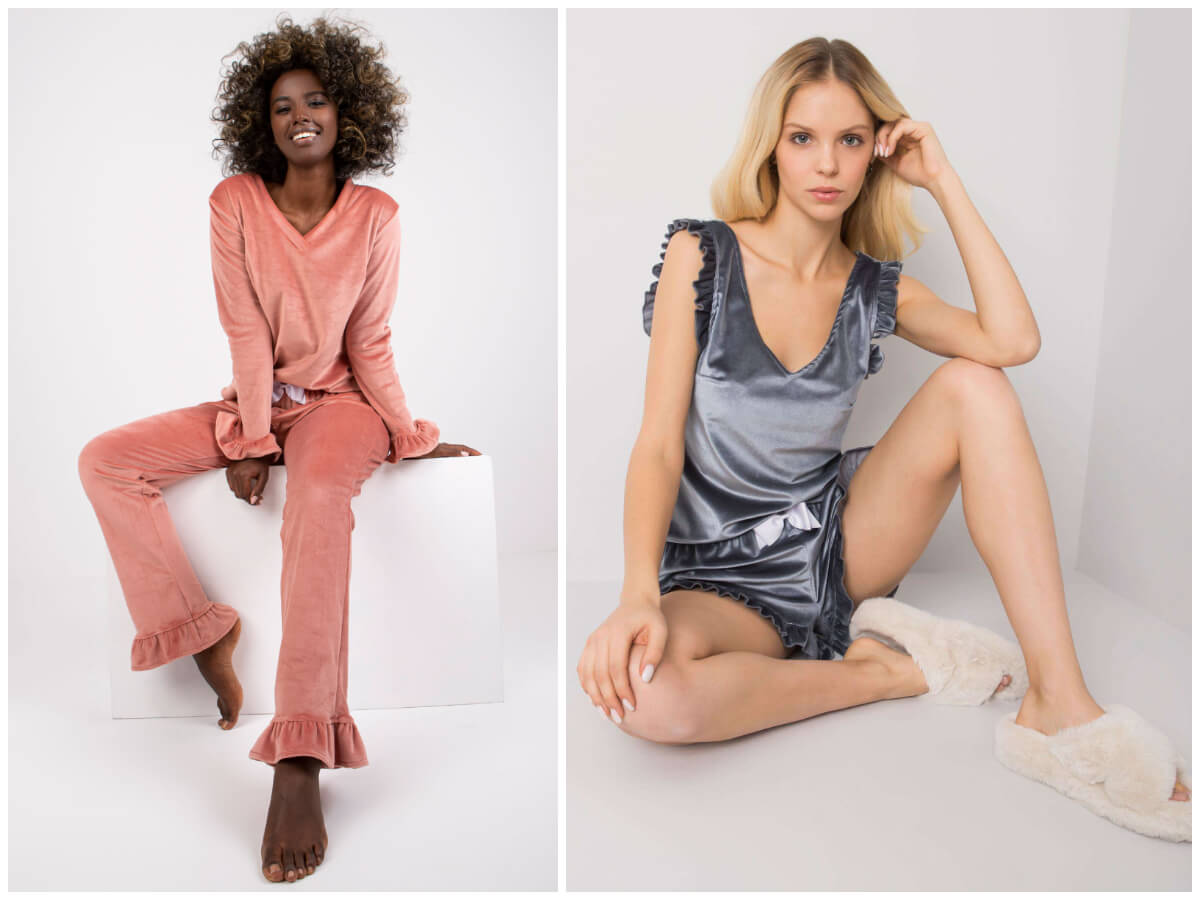 Kup do sklepu welurowe piżamy w hurtowni online