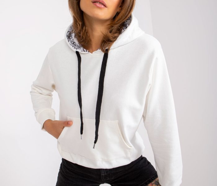 Hurtownia Ecru dresowa bluza kangurka Palencia