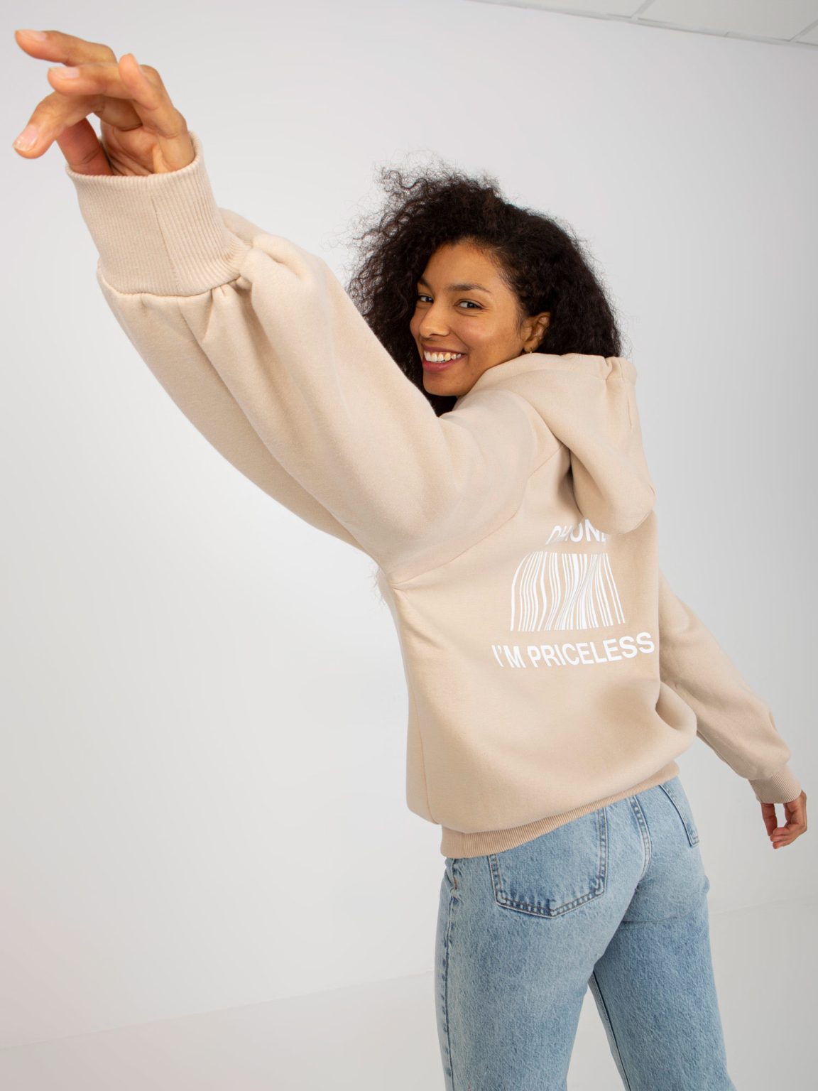 Hurtownia Bluza EM-BL-622.60 BEIGE