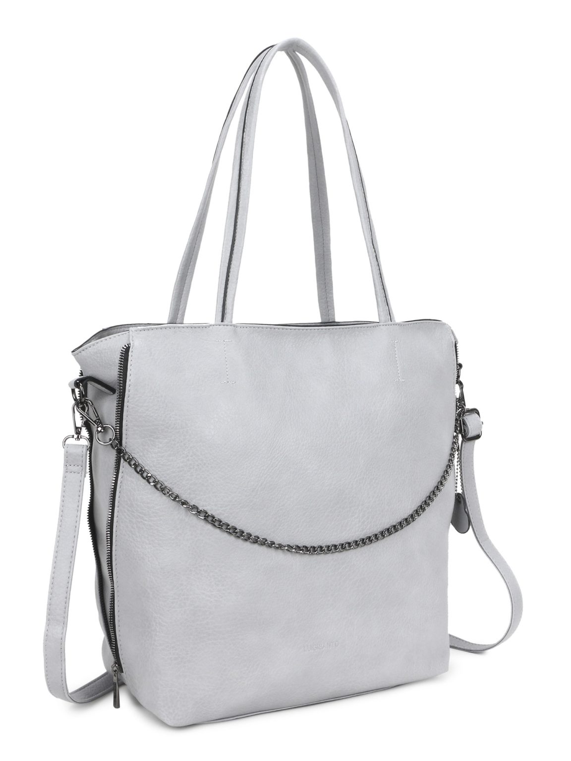 Hurtownia Szara elegancka torba shopper LUIGISANTO