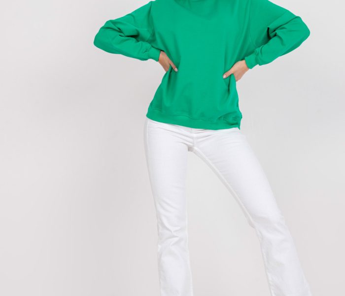 Hurtownia Zielona bluza dresowa basic Twist