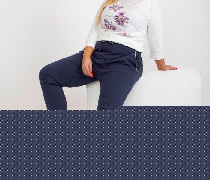 Hurtownia Grafitowe dresowe spodnie plus size z kieszeniami Savage