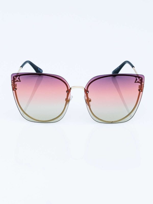 Hurtownia Duże damskie okulary przeciwsłoneczne GLAMOUR