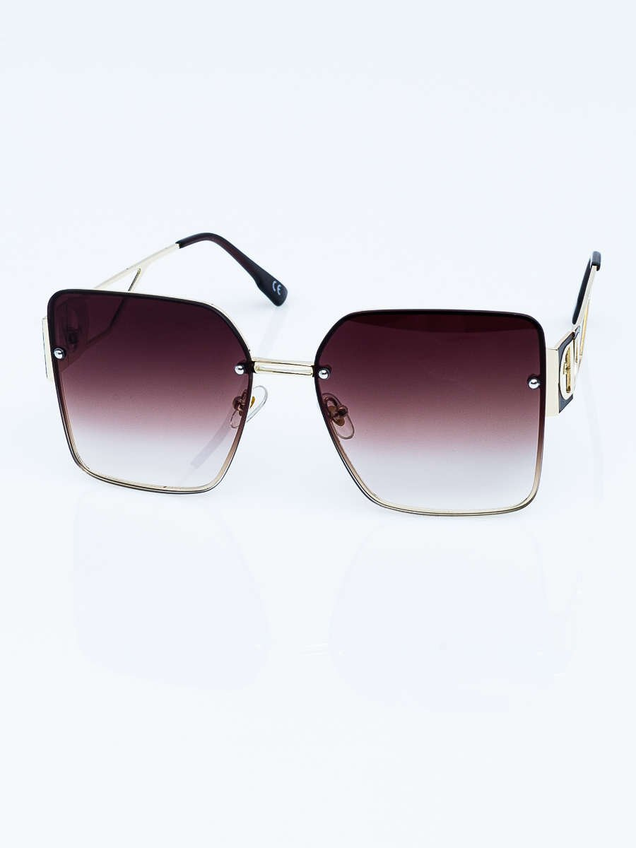 Hurtownia Damskie okulary przeciwsłoneczne KIM ' OVERSIZE GLAMOUR