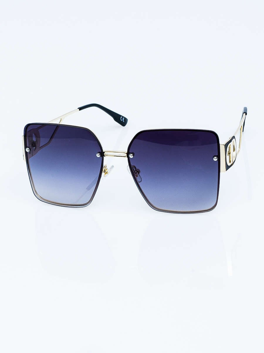 Hurtownia Damskie okulary przeciwsłoneczne KIM ' OVERSIZE GLAMOUR