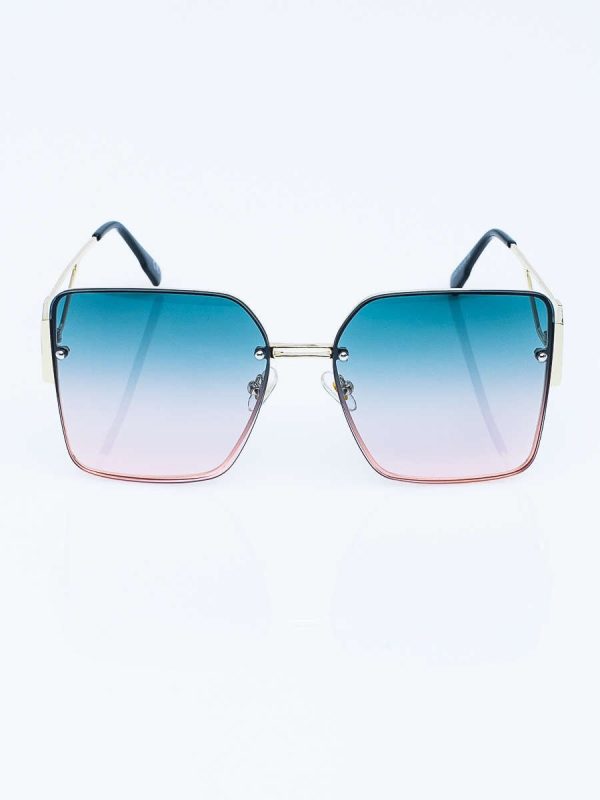 Hurtownia Damskie okulary przeciwsłoneczne KIM ' OVERSIZE GLAMOUR