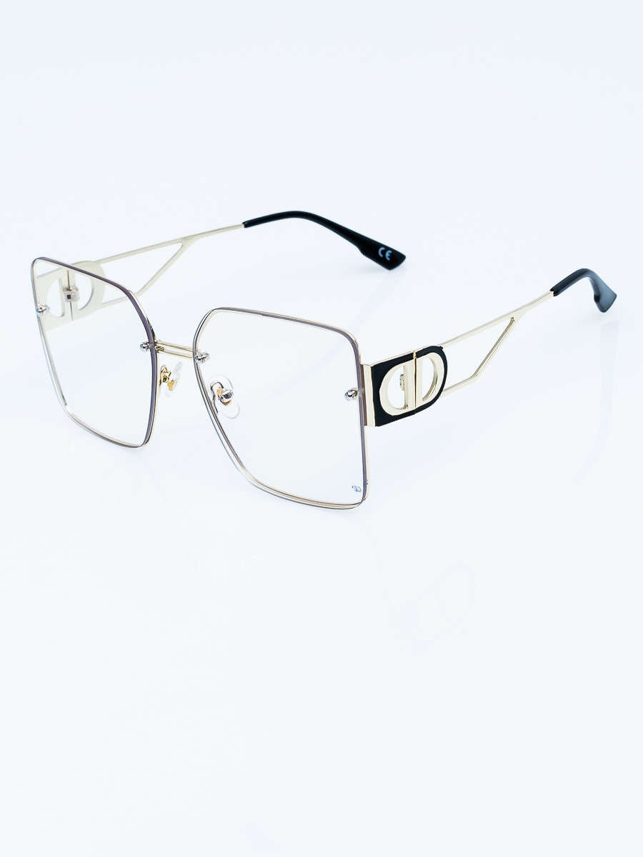 Hurtownia Damskie okulary zerówki KIM' OVERSIZE GLAMOUR z filtrem BLUE LIGHT