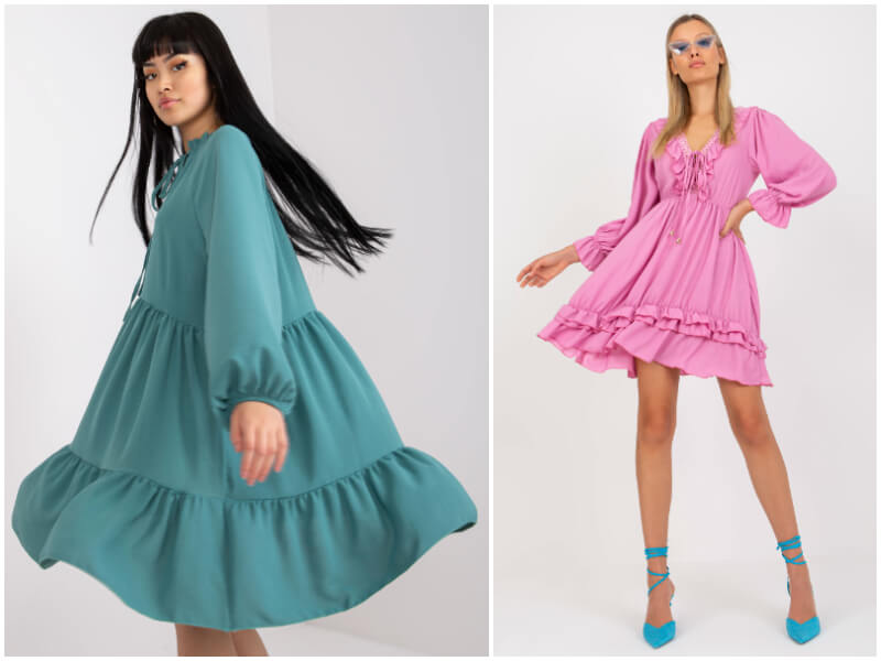 Sukienki z falbanami w hurcie – modele idealne na lato