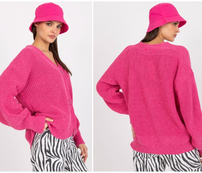 Różowy sweterek rozpinany z hurtowni – uroczy must have w sklepie