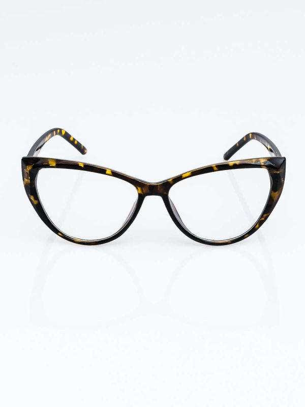 Hurtownia Damskie okulary zerówki CAT EYE