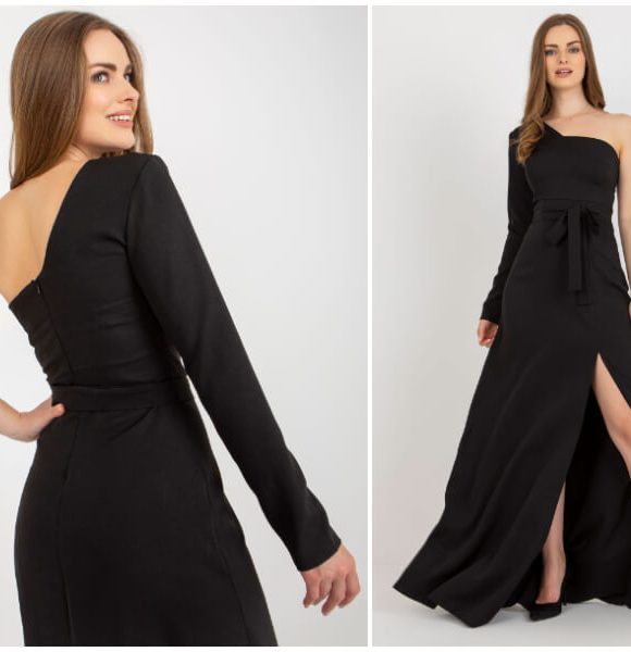 Hurt czarna sukienka wieczorowa – klasyczny szyk i elegancja