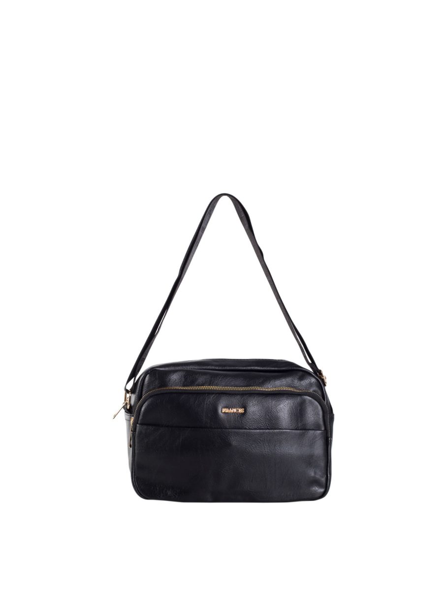 Hurtownia Czarna damska torebka listonoszka crossbody