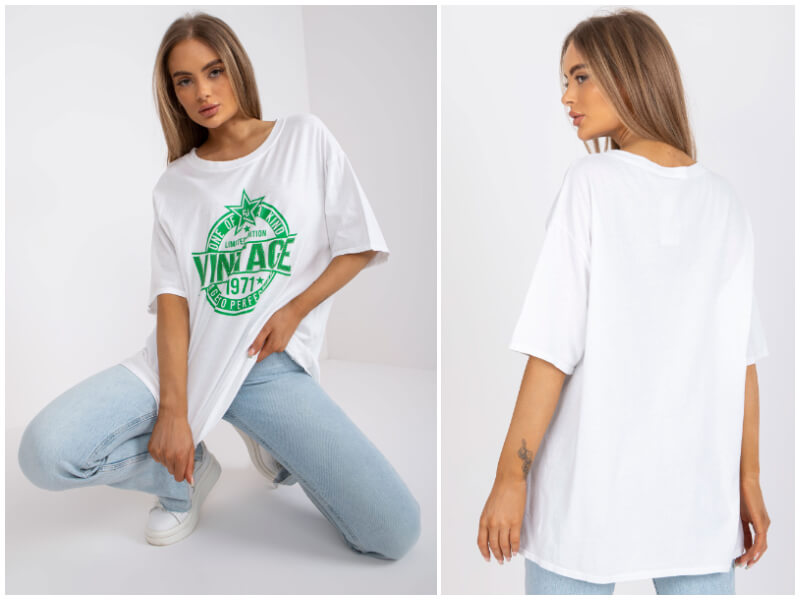 Oversized t shirt – odkryj kolekcję luźnych koszulek z hurtowni