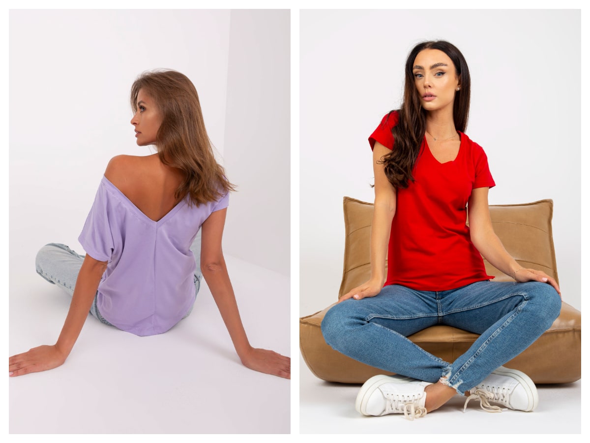 T shirty damskie bawełniane basic – najlepsze modele do codziennych stylizacji